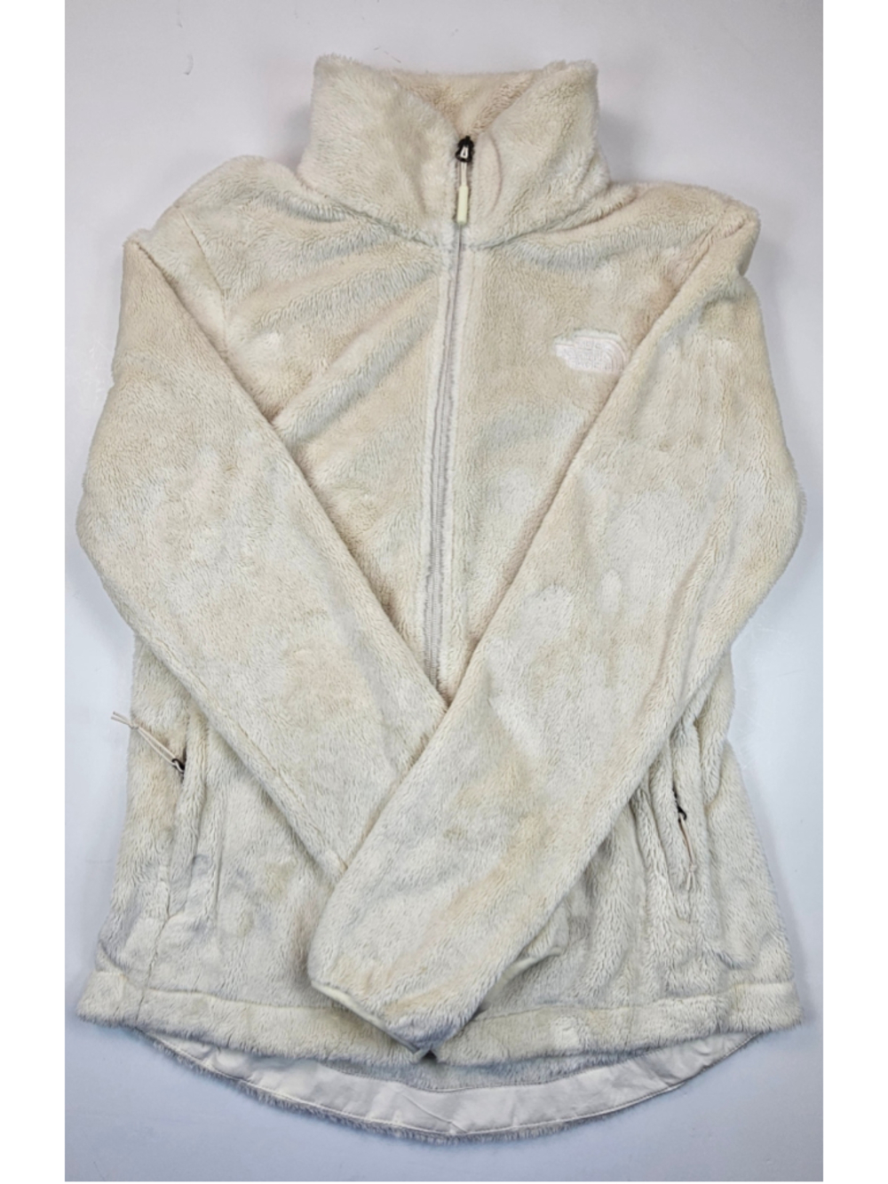 The North Face Osito Fleece Jacket Women’s Small Cream White Full Zip Fuzzy